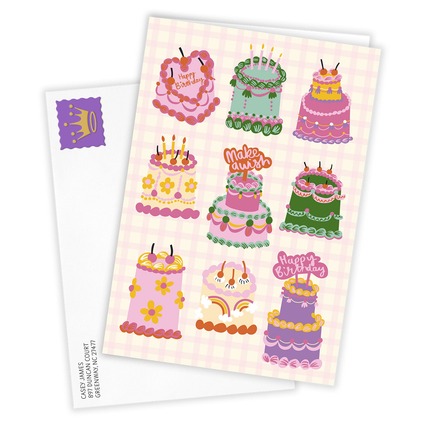 Elegant Cakes Custom Birthday Card, , large image number 2