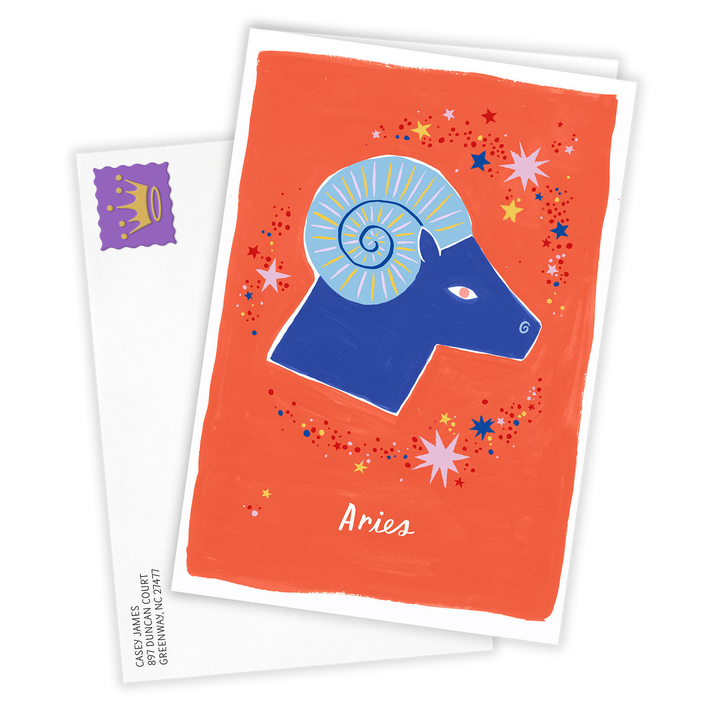 Bold and Bright Aries Zodiac Custom Card for only USD 4.99 | Hallmark