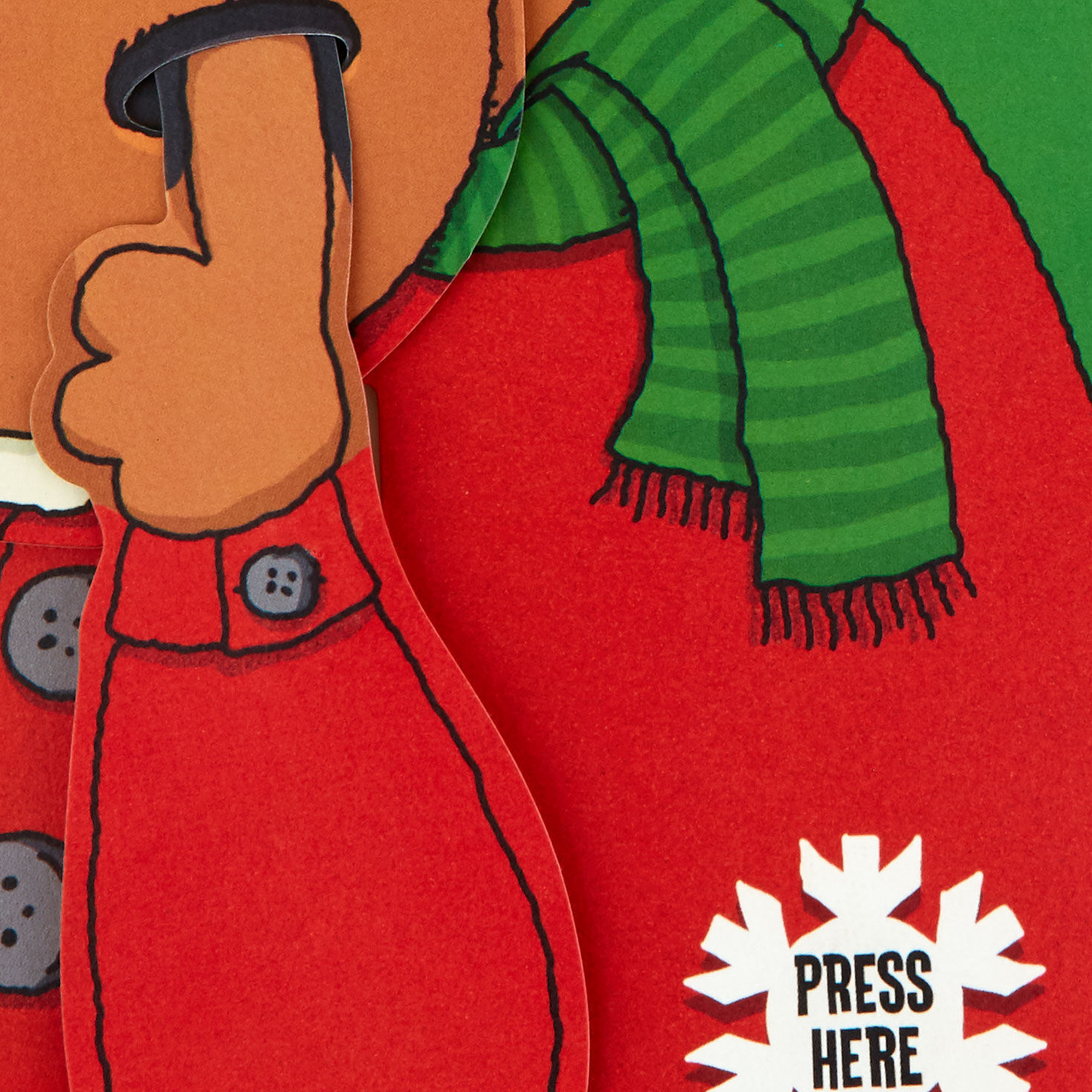 Nose-Picking Moose Funny Musical Christmas Card With Motion, , large image number 4