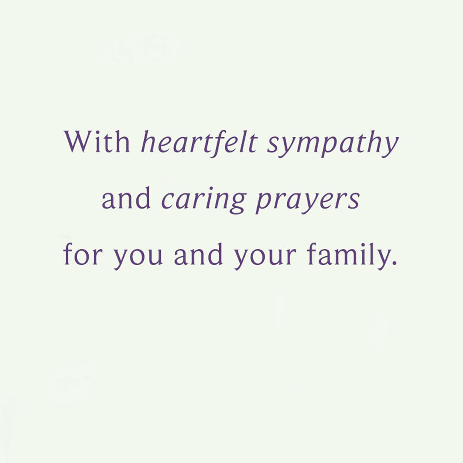 Purple Flowers and Butterfly Religious Sympathy Card  image number 2