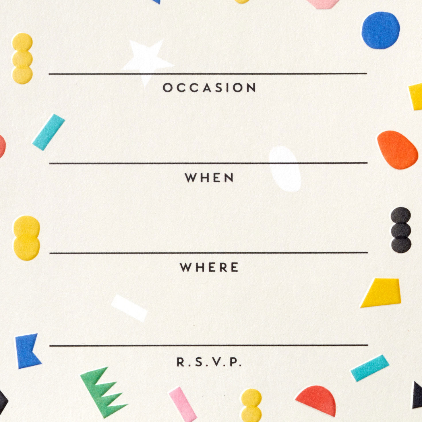 Colorful Confetti Fill-in-the-Blank Party Invitations, Pack of 20, , large image number 3