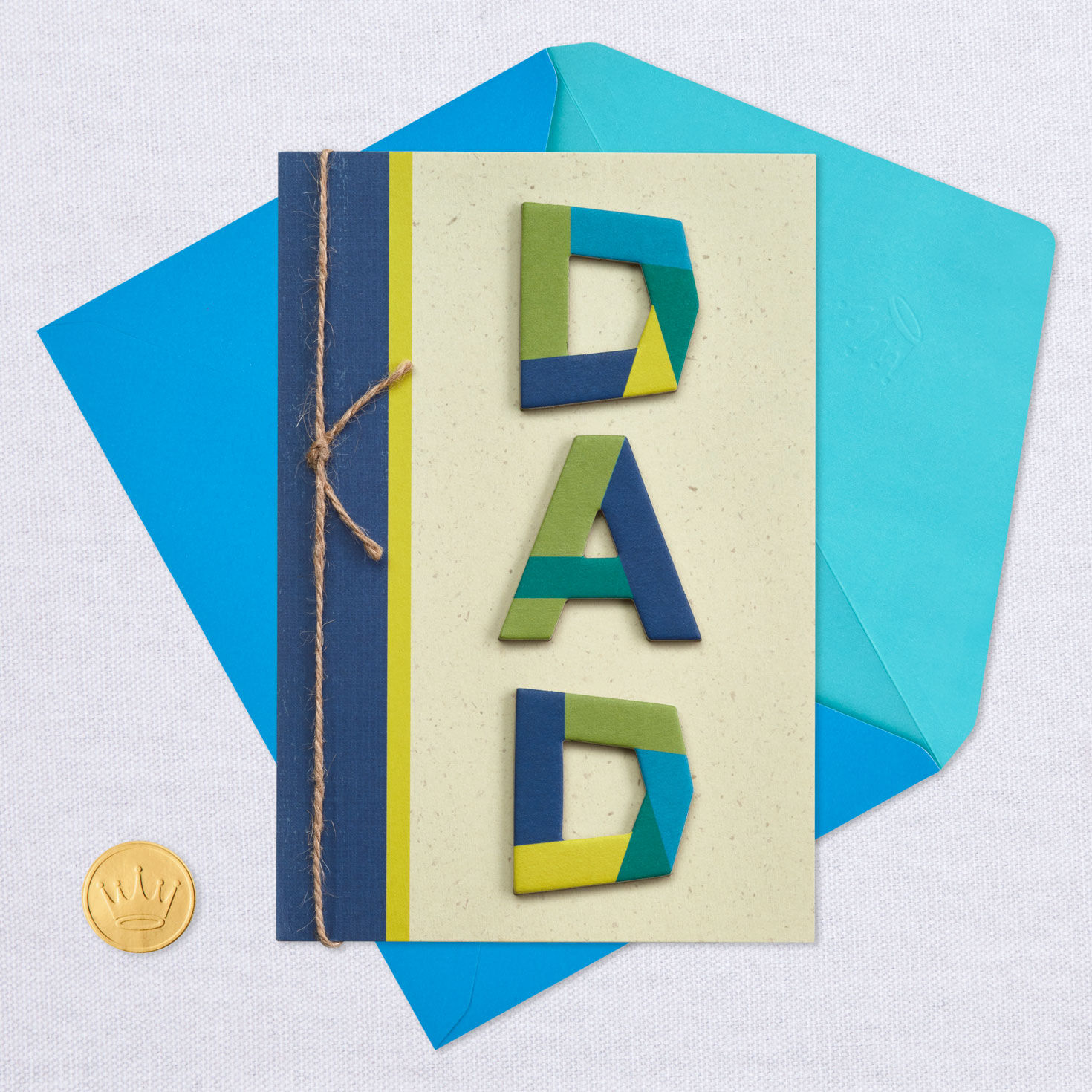 block lettering fathers day card from daughter a fathers day card