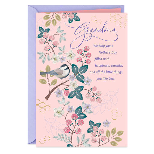 Happiness, Warmth and Love Mother's Day Card for Grandma, 