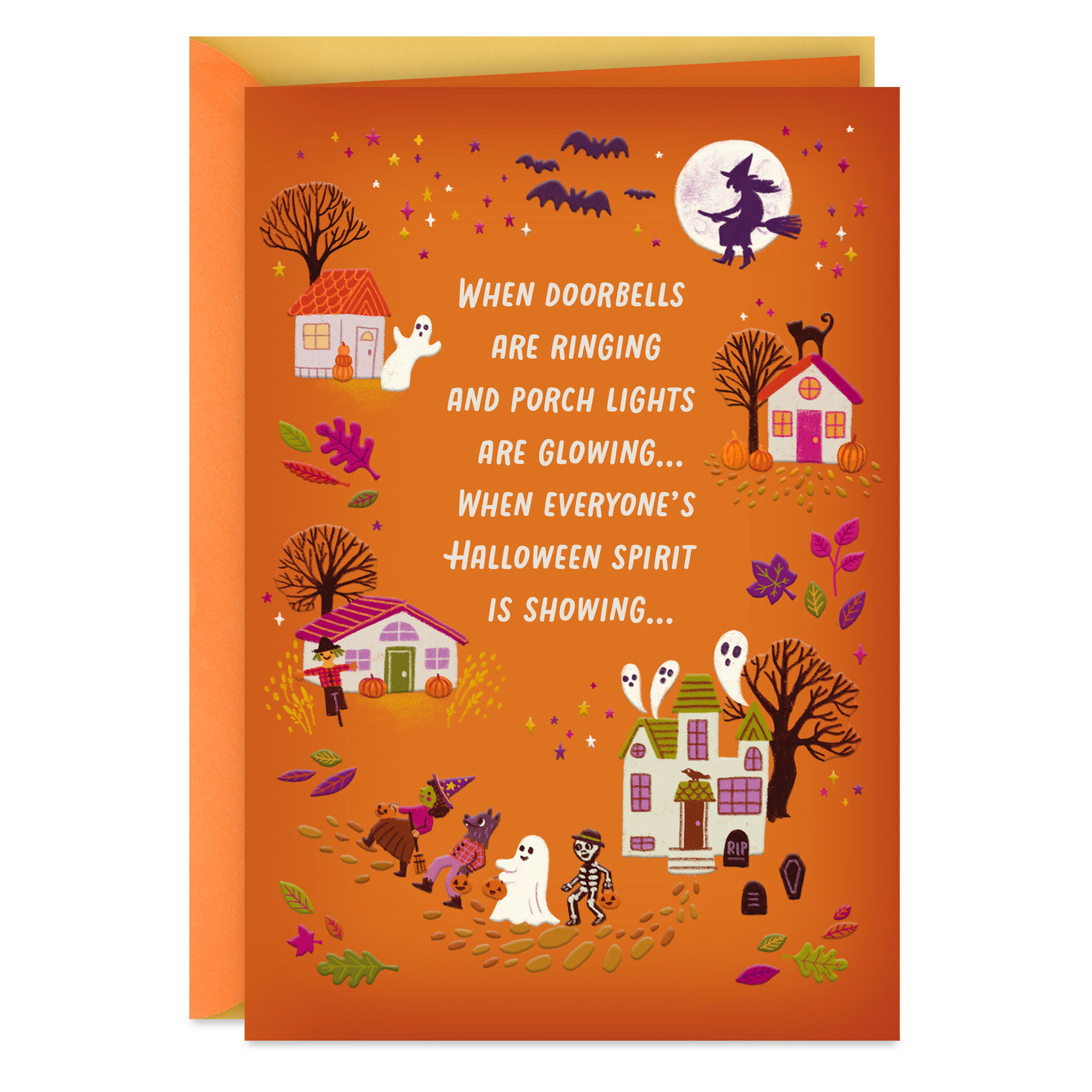 Happy Thoughts of You Halloween Card