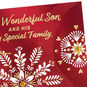 Sparkly Snowflakes Christmas Card for Son and Family Card Front Detail image number 5