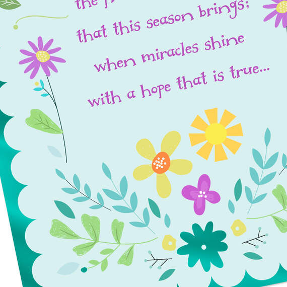 Spring Flowers Religious Easter Cards, Pack of 10, , large image number 3