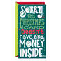 Sorry Santa Funny Pop-Up Money Holder Christmas Card, , large image number 1