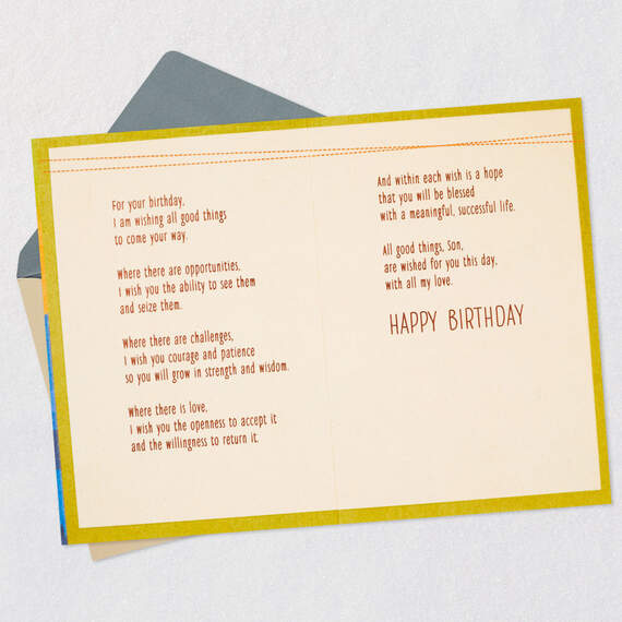 Wishing You Life's Best Birthday Card for Son, , large image number 4