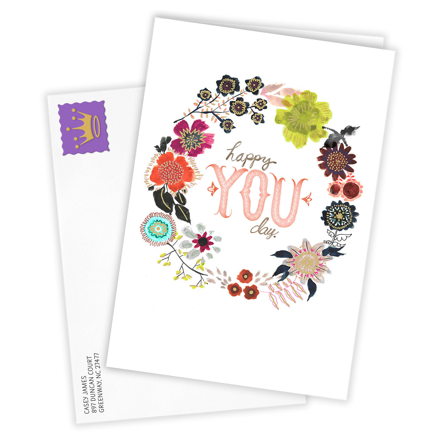 Happy You Day Blank Custom Birthday Card, , large image number 2