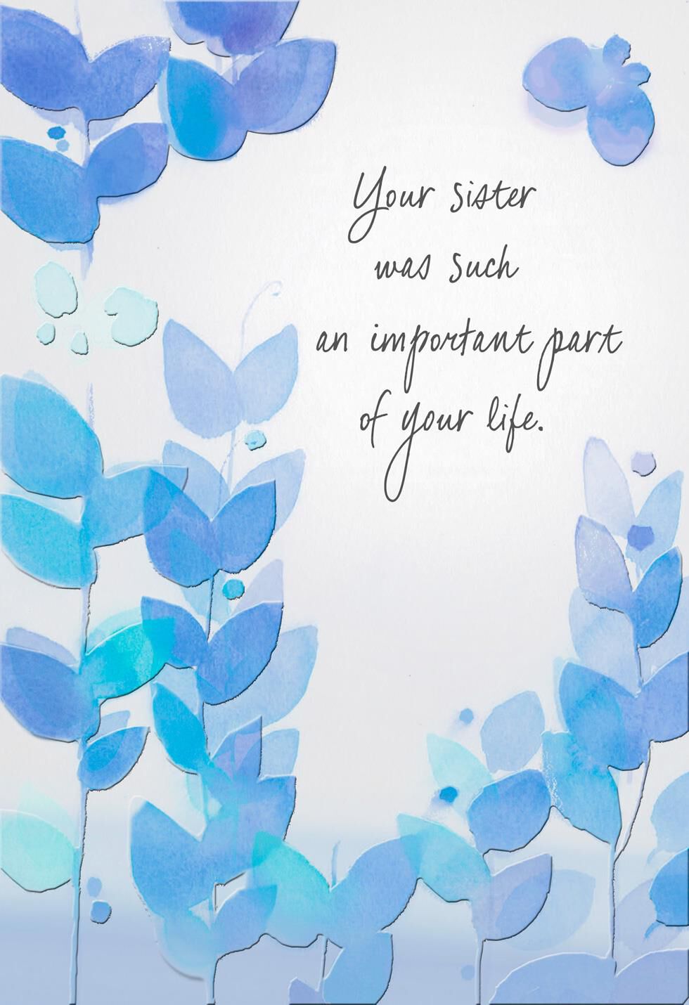 Missing Your Sister Sympathy Card