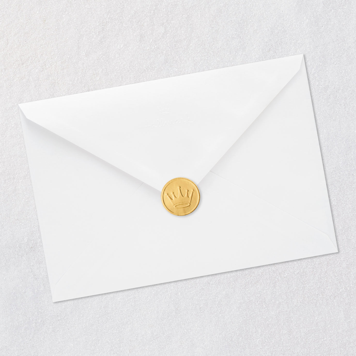 Red and Green Grand Ole Opry Guitar Christmas Card Envelope Back with Seal image number 6