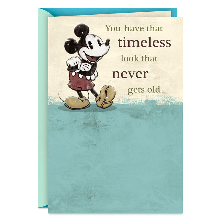 Disney Mickey Mouse You Have That Timeless Look Funny Birthday Card