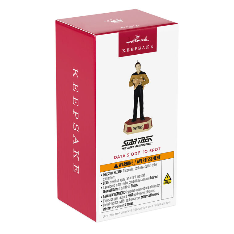 Star Trek Data With Cat Keepsake Ornament package front image number 7