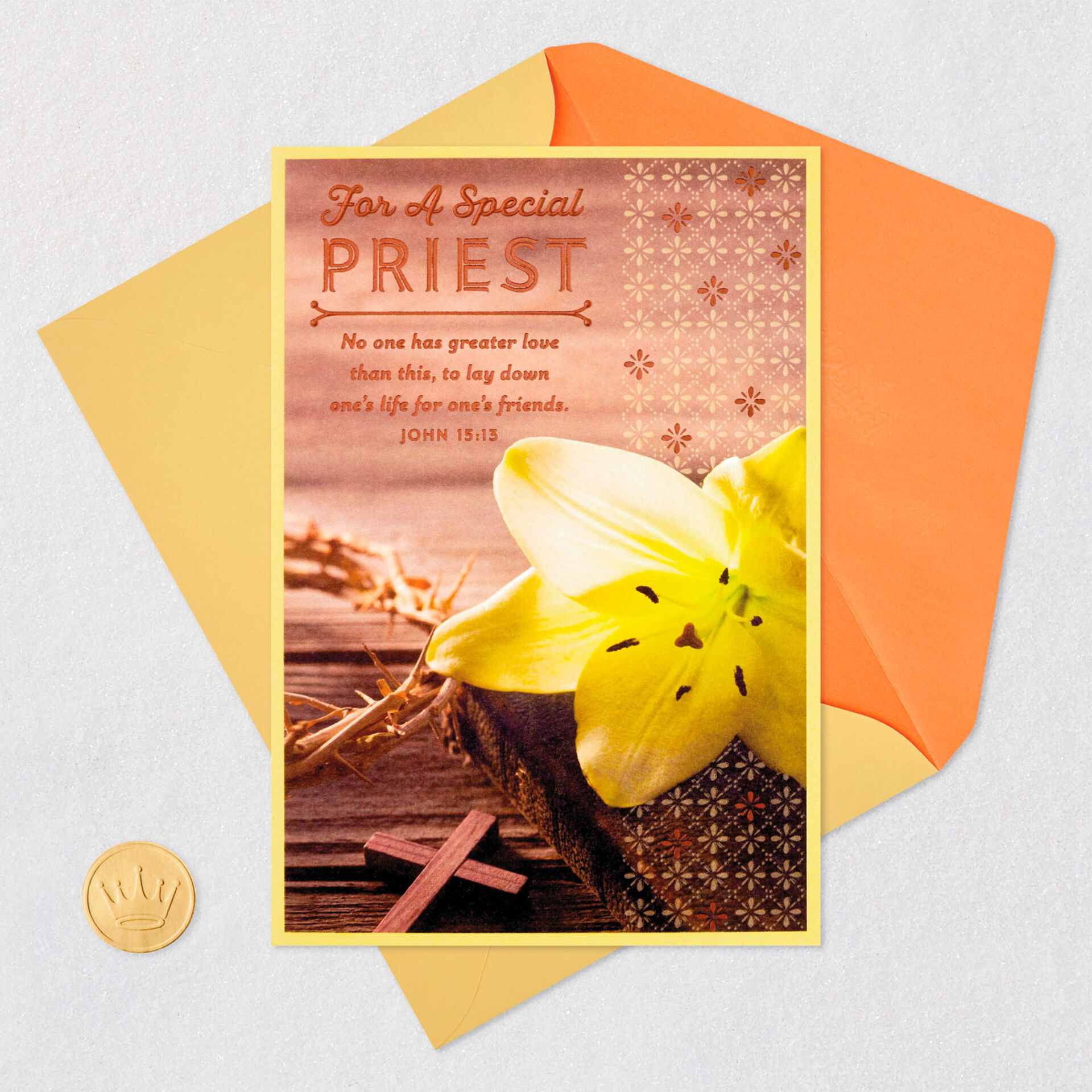 You're Making a Difference Religious Easter Card for Priest Greeting