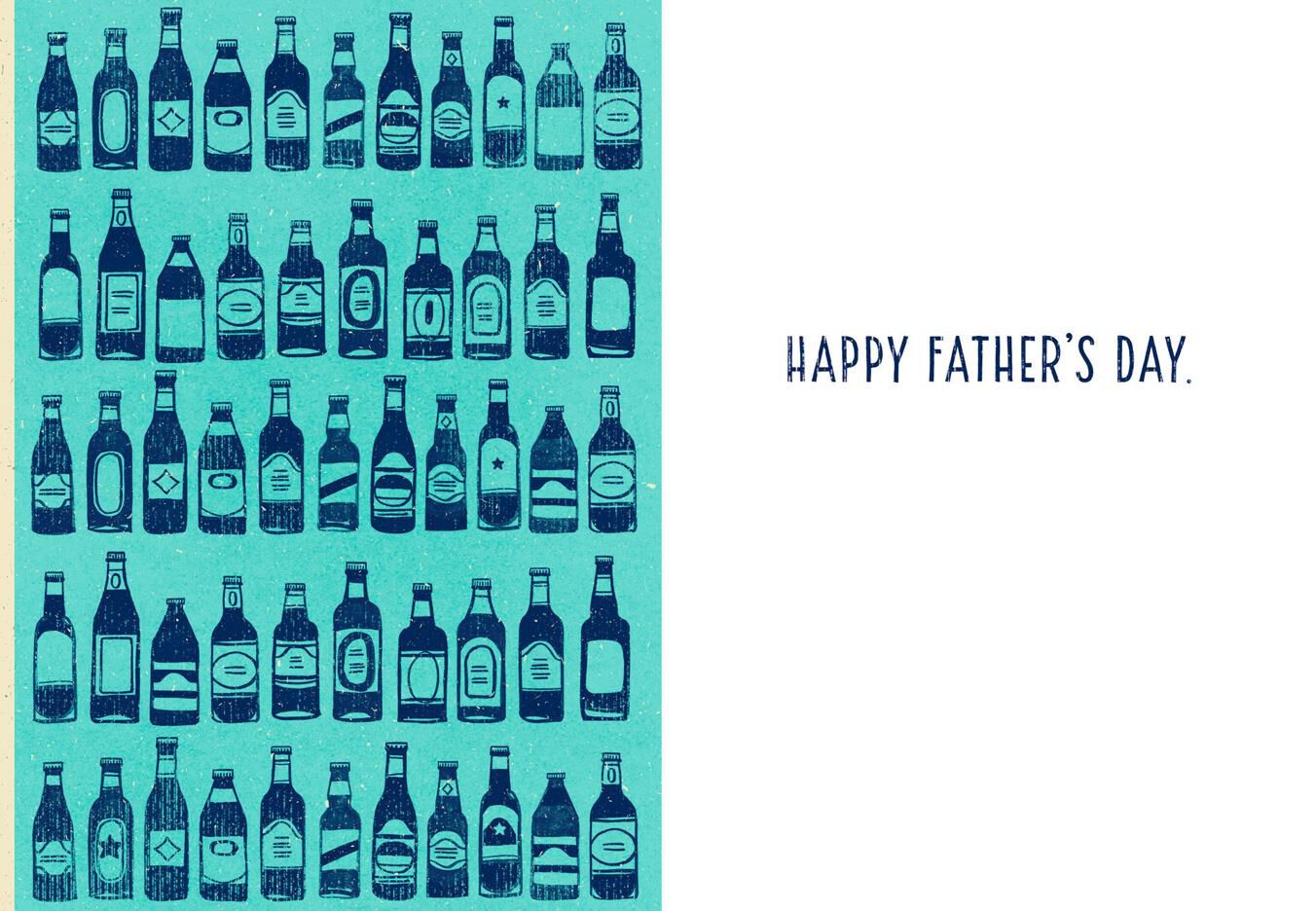 Beer Bottle Cap Father's Day Card