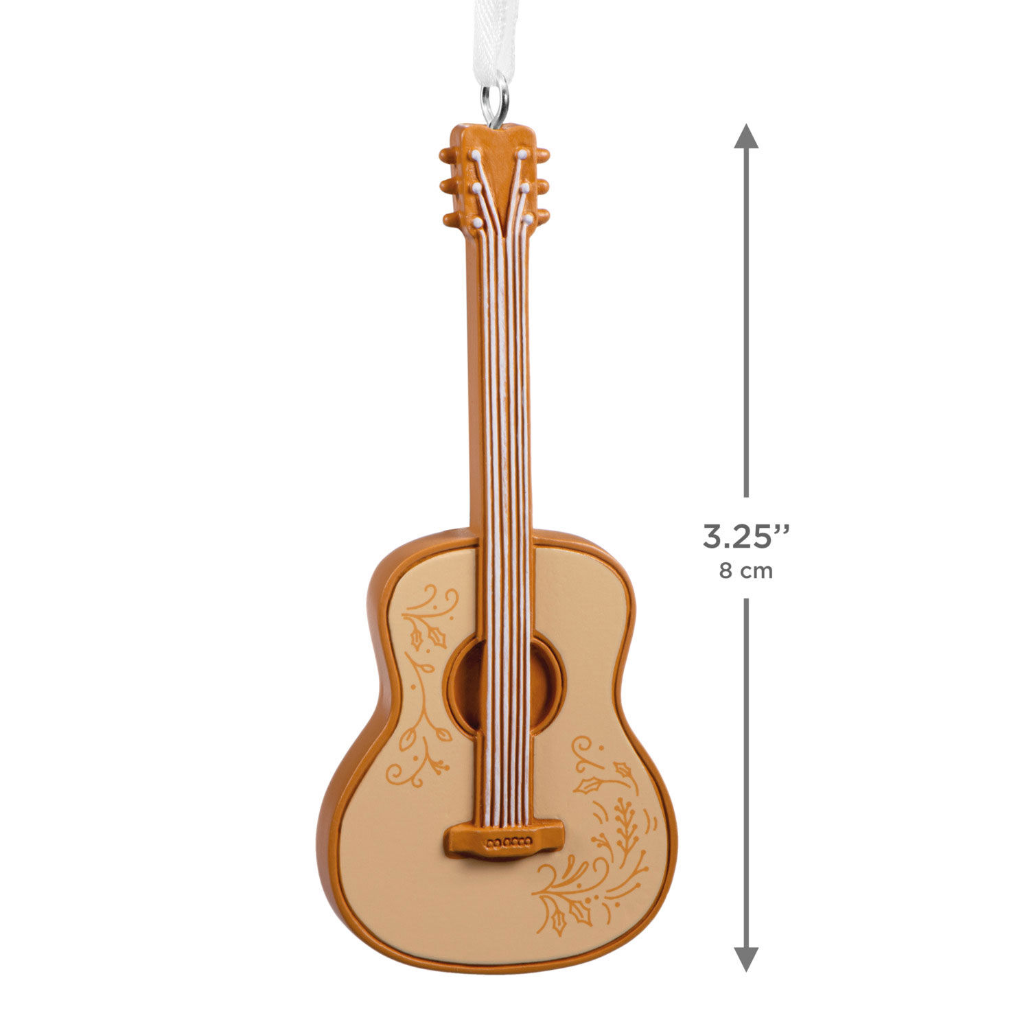 Acoustic Guitar Christmas Ornament measurement image number 3