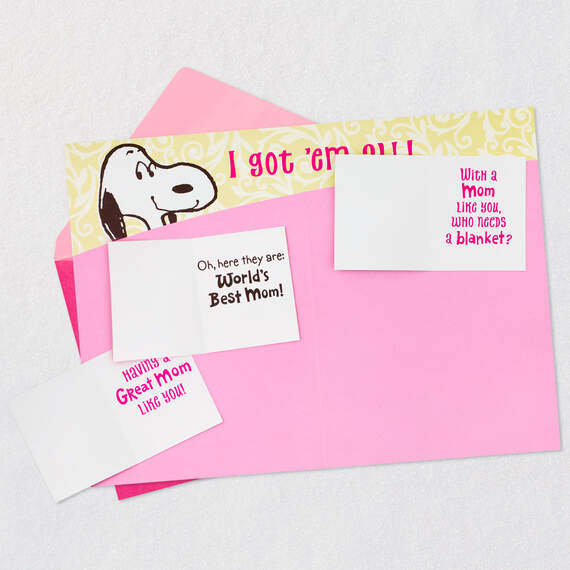Peanuts® Snoopy Shopping Funny Mother's Day Card With Mini Cards, , large image number 3