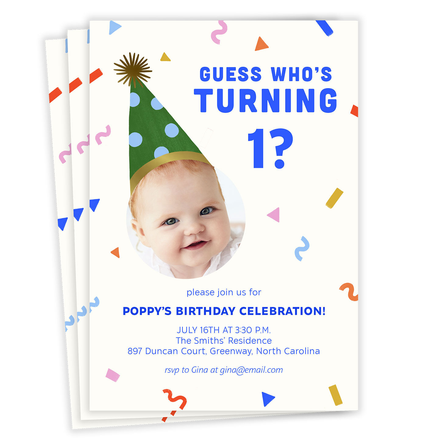 Invitations with pictures cheap