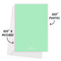 Large Colored Letters Personalized Christmas Photo Card Card back with Envelope indicating personalization image number 3