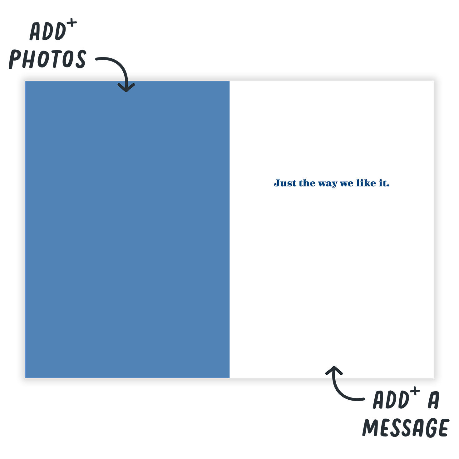 You & Me Photo Collage Folded Love Photo Card  image number 3