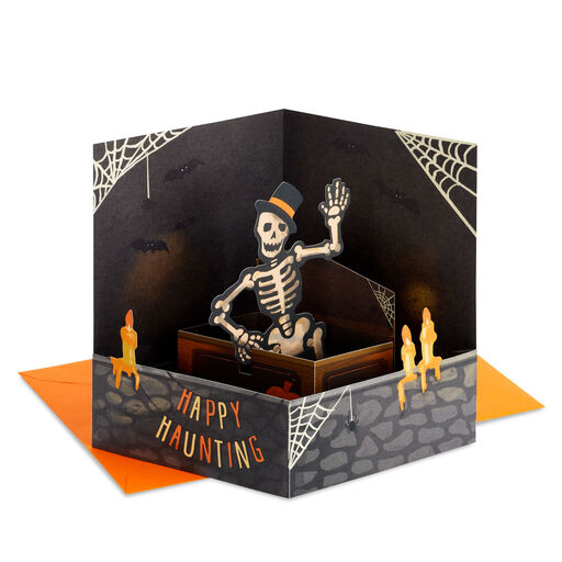 Happy Haunting 3D Pop-Up Halloween Card, 