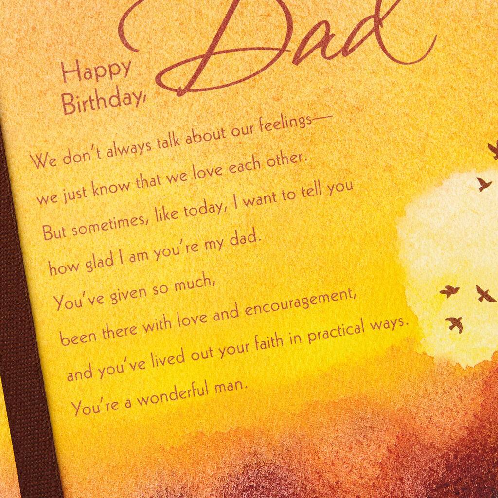Hunters In Field Religious Birthday Card For Dad Greeting Cards