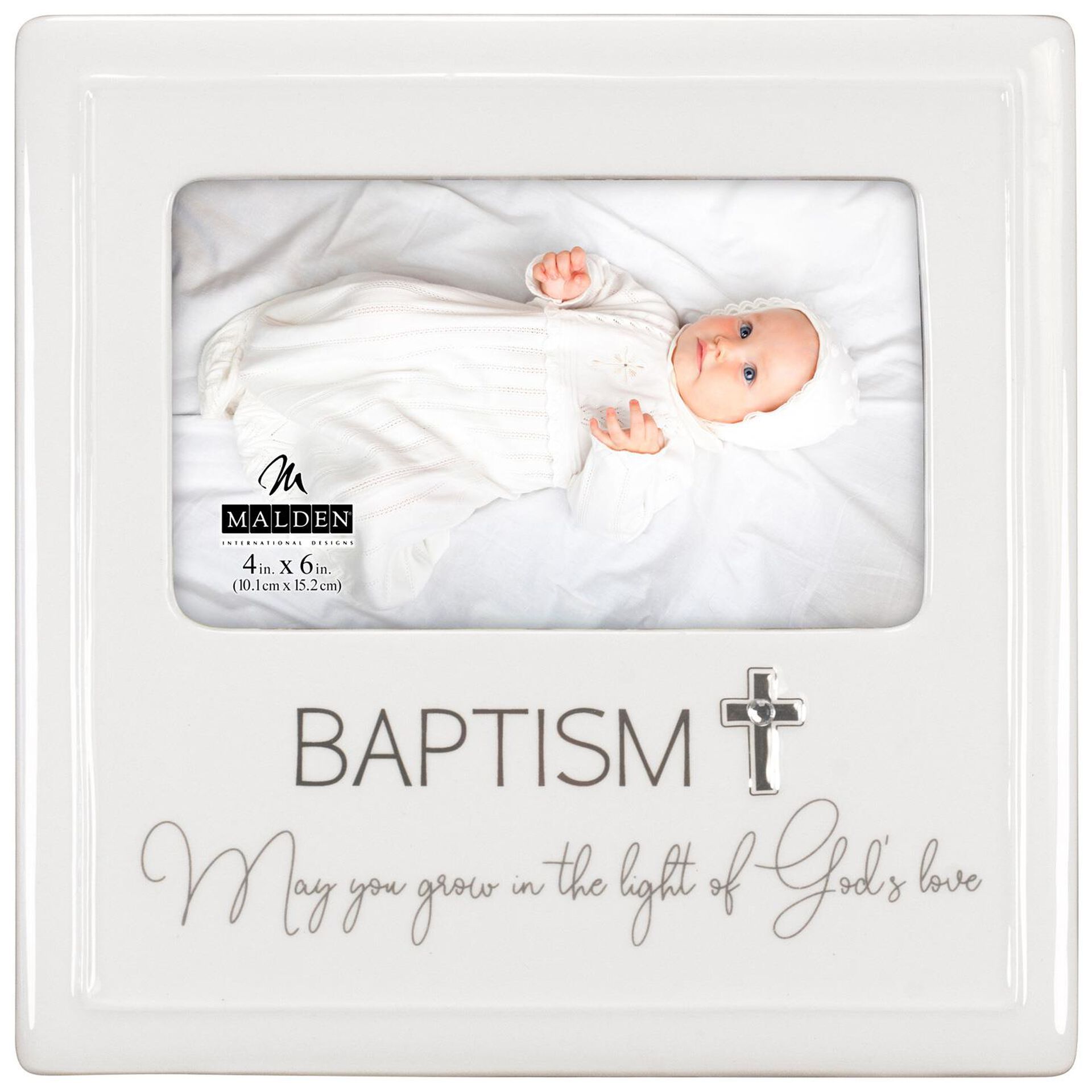 Malden Baptism Ceramic Picture Frame, 4x6 Picture Frames Hallmark
