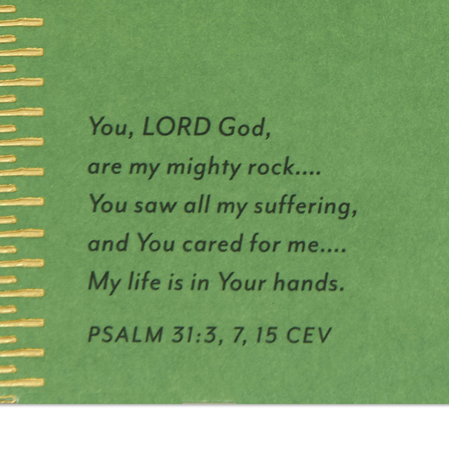 Landscape and Leaves Religious Encouragement Card Scripture image number 3