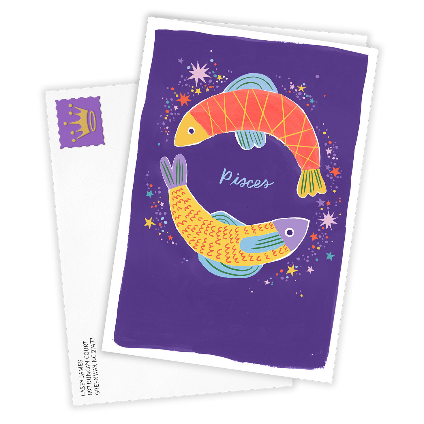 Bold and Bright Pisces Zodiac Custom Card for only USD 4.99 | Hallmark