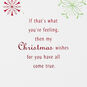 Modern Red and Green Snowflakes Christmas Card Sentiment image number 2