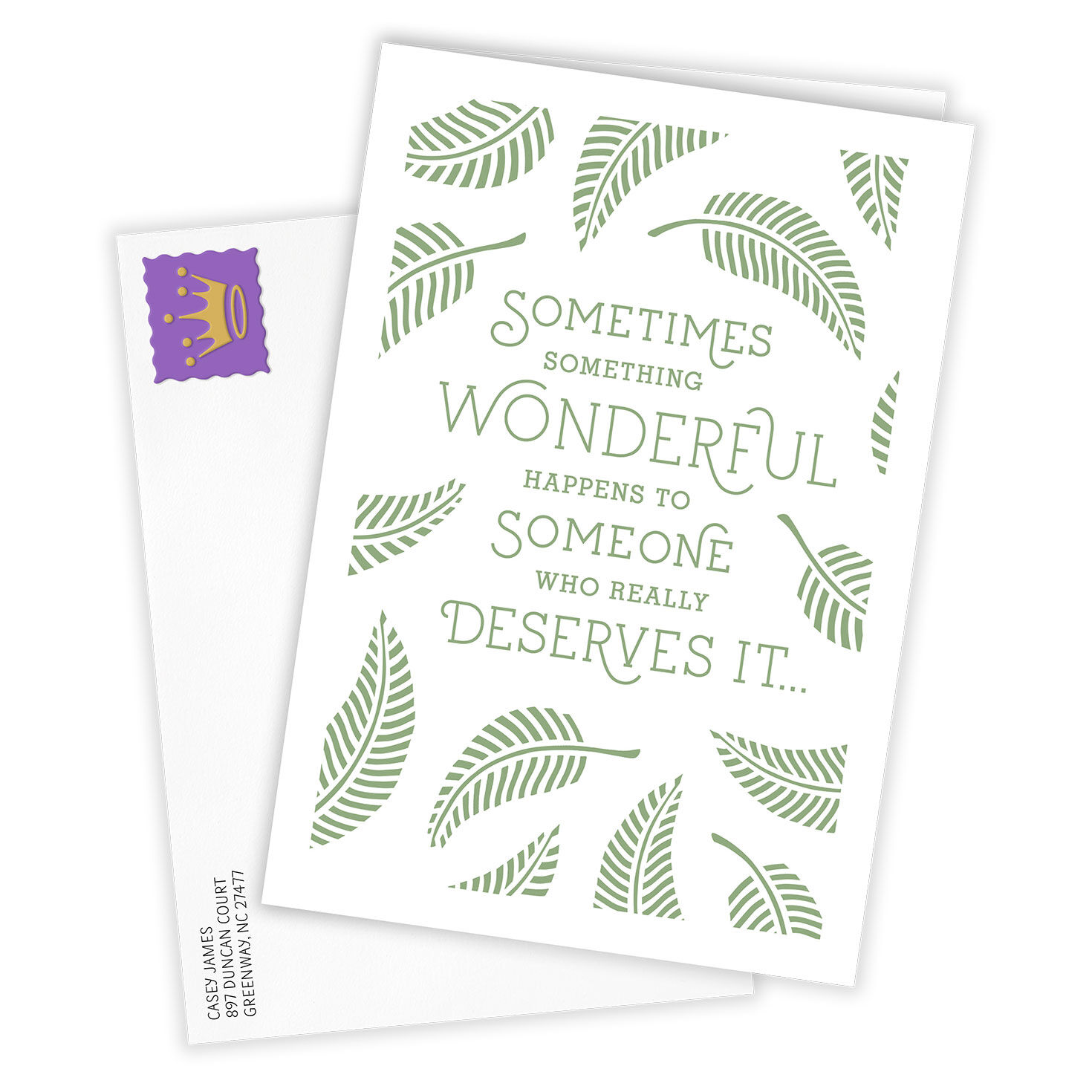 You Deserve It Custom Congratulations Card, , large image number 2
