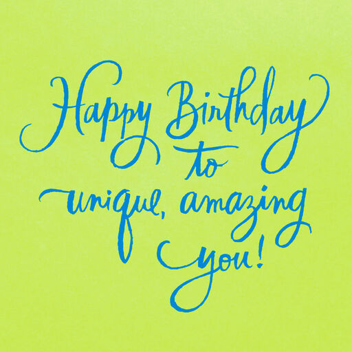 UNICEF One-of-a-Kind Wonderful Peacock Feather Birthday Card, 