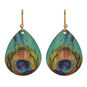 Rain Jewelry Small Peacock Feather Printed Earrings, , large image number 1