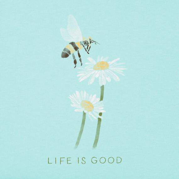 Life is Good® Women's Bee Daisy V-Neck T-Shirt, , large image number 2