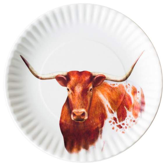 Texas Longhorn Melamine Plates, Set of 4, , large image number 1