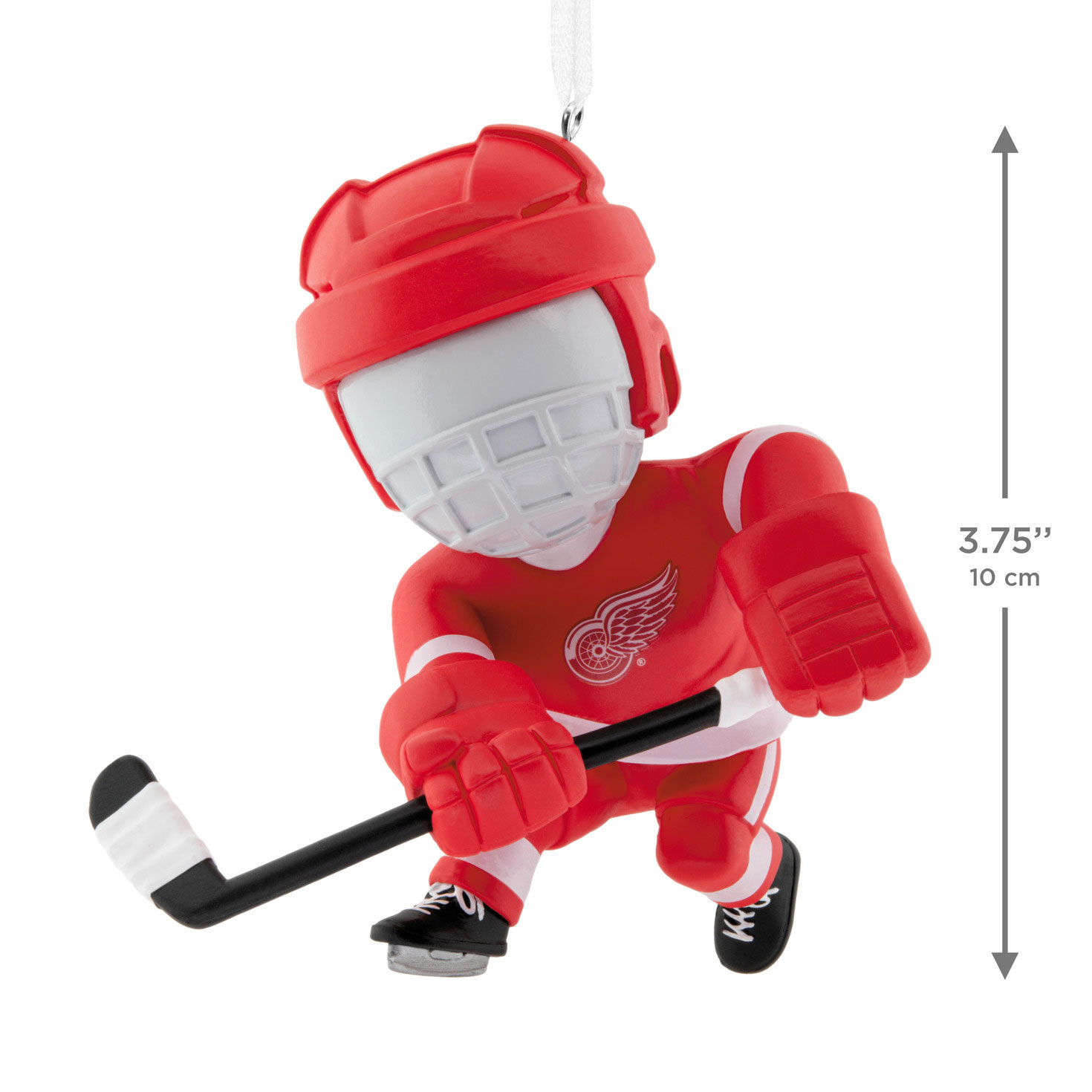 Detroit Red Wings Hockey Player Christmas Ornament measurement image number 3