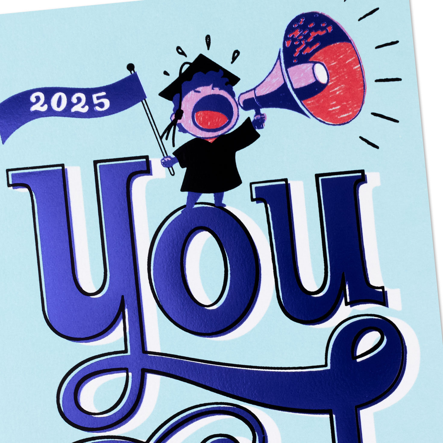 Grad With Megaphone Funny 2026 Graduation Money Holder Card Cover Detail image number 5