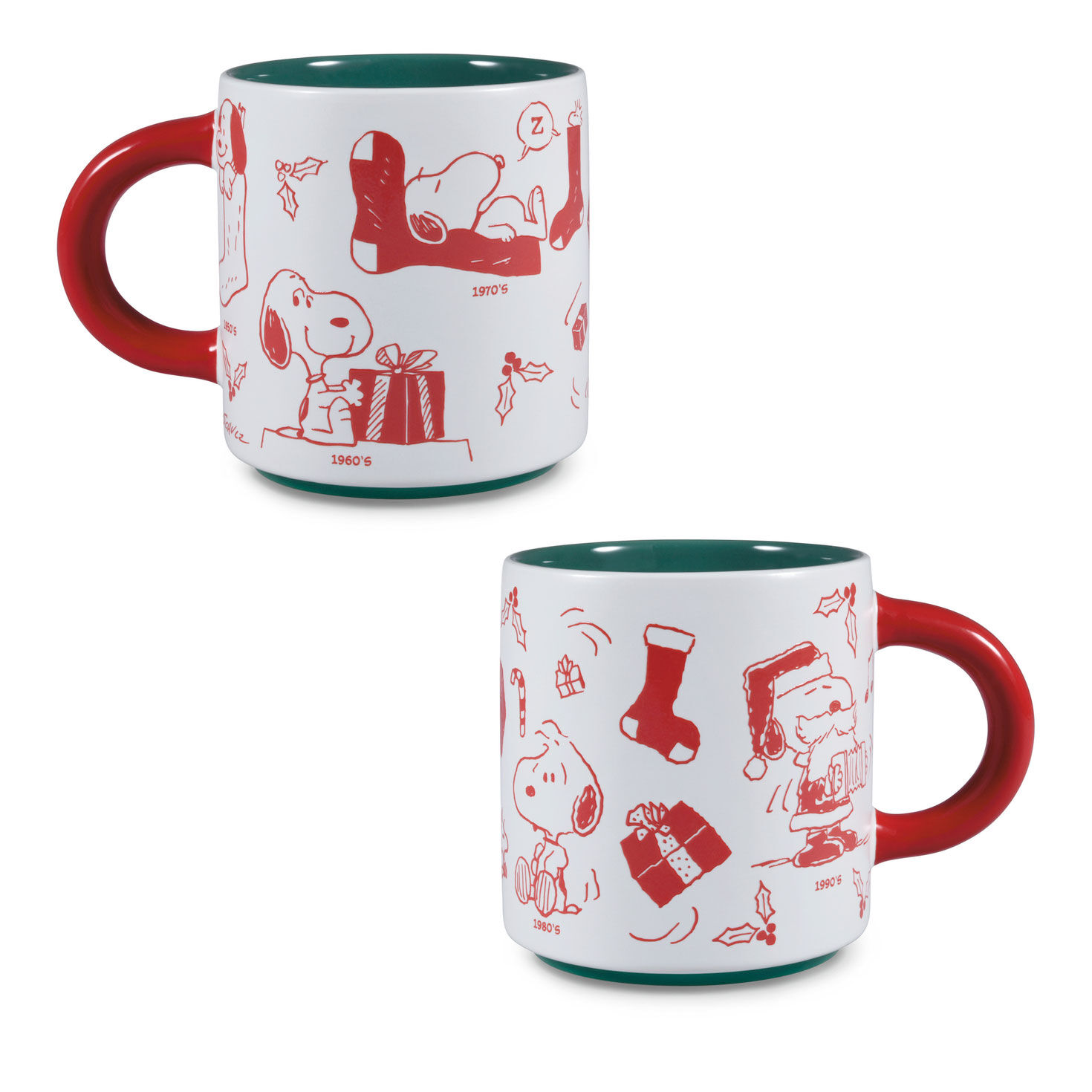 Peanuts® Holiday Snoopy Through the Decades Mug, 17.5 oz. for only USD 19.99 | Hallmark