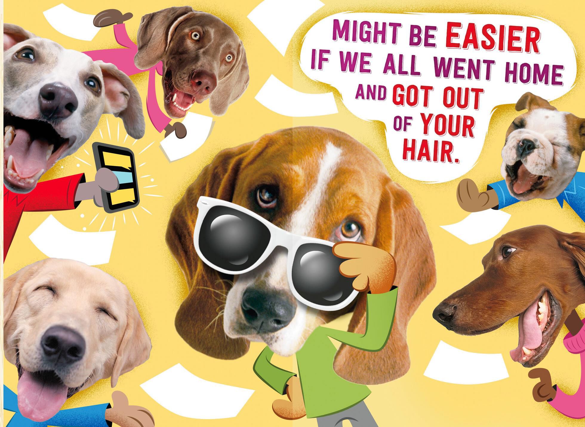 Relaxing Day Funny Admin Professionals Day Card From Us
