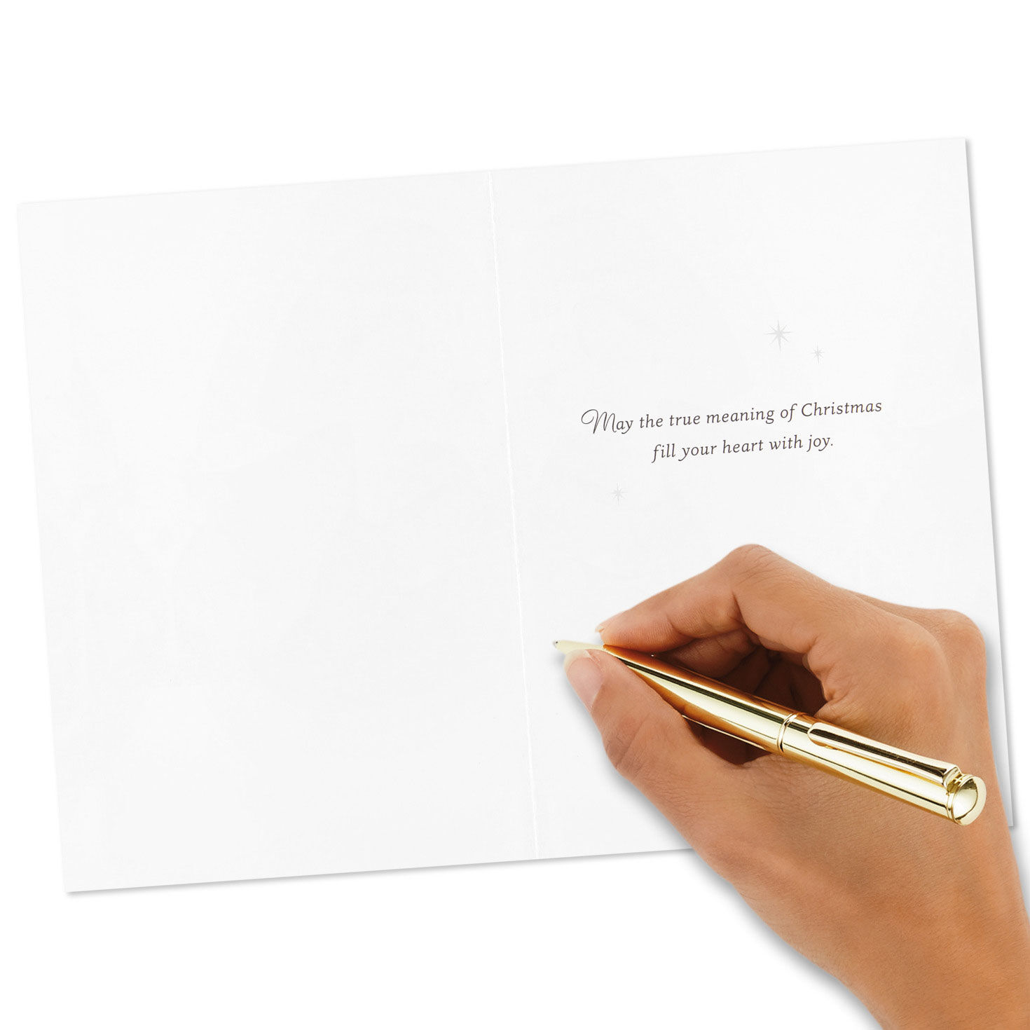 Festive Foil Assorted Boxed Christmas Cards signing card image number 6
