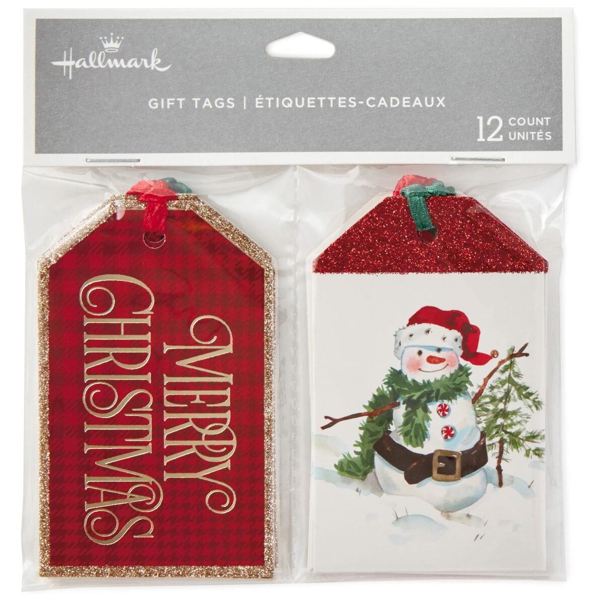 Classic Icons Christmas Gift Tags With Ribbons, Pack of 12 - Seals and Gift Tags - Hallmark
