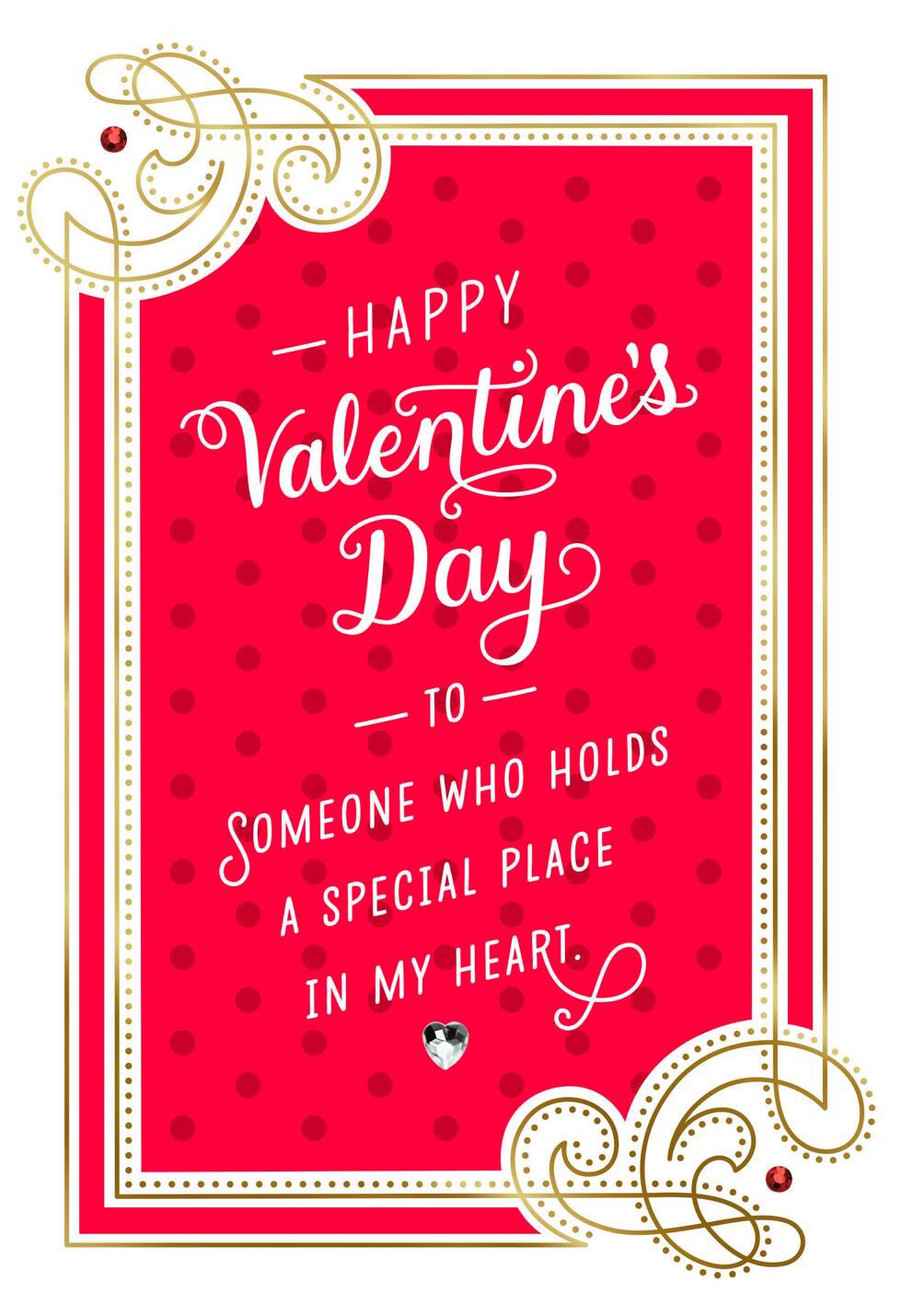 Special Place in My Heart Valentine's Day Card
