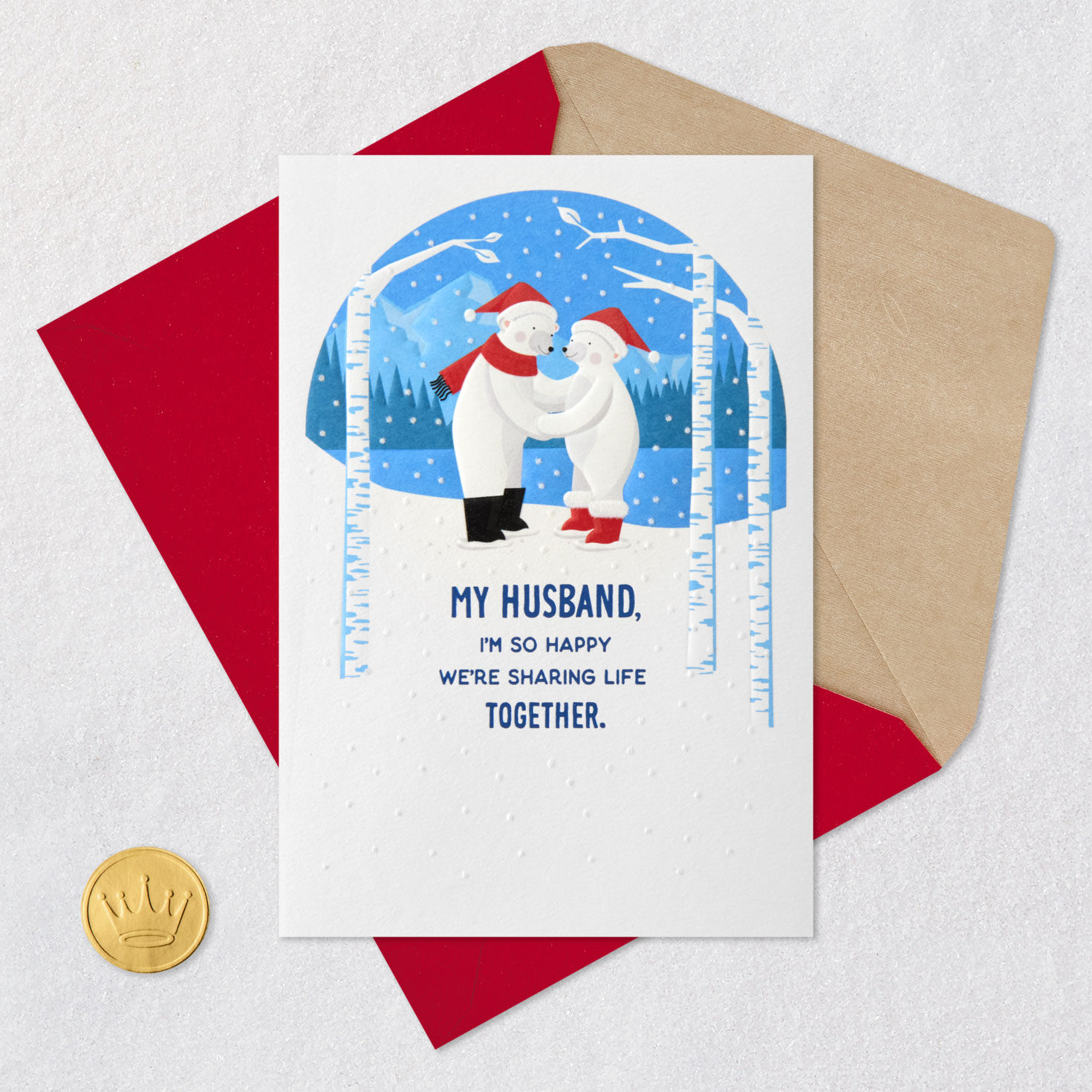 So Happy We're Sharing Life Together Christmas Card for Husband for only USD 5.99 | Hallmark