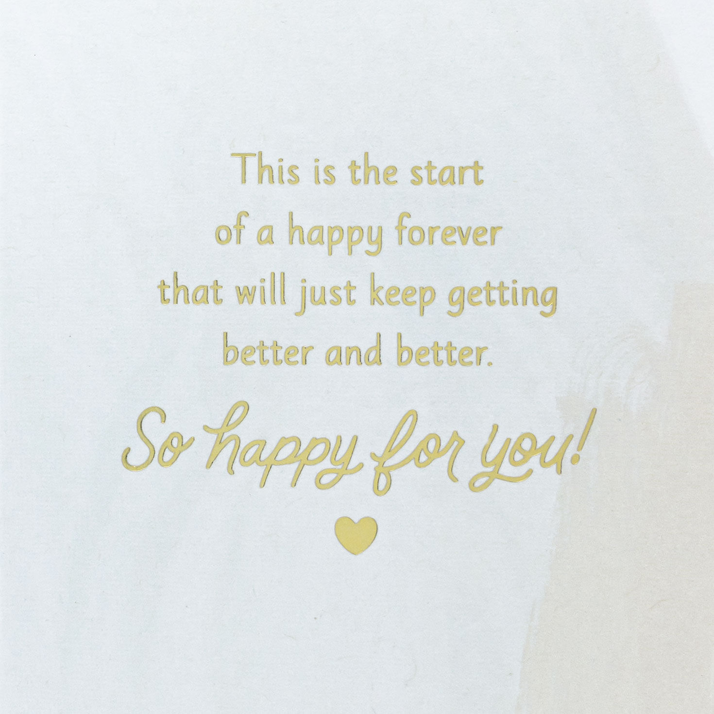 Tropical Leaves and Hearts Wedding Money Holder Card sentiment image number 3