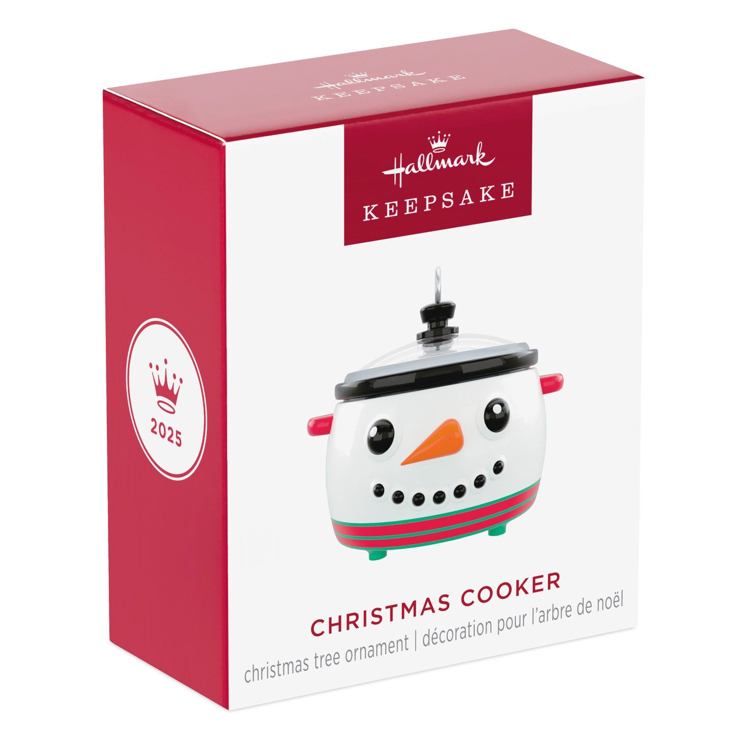Snowman Crock Pot Keepsake Ornament package front image number 7