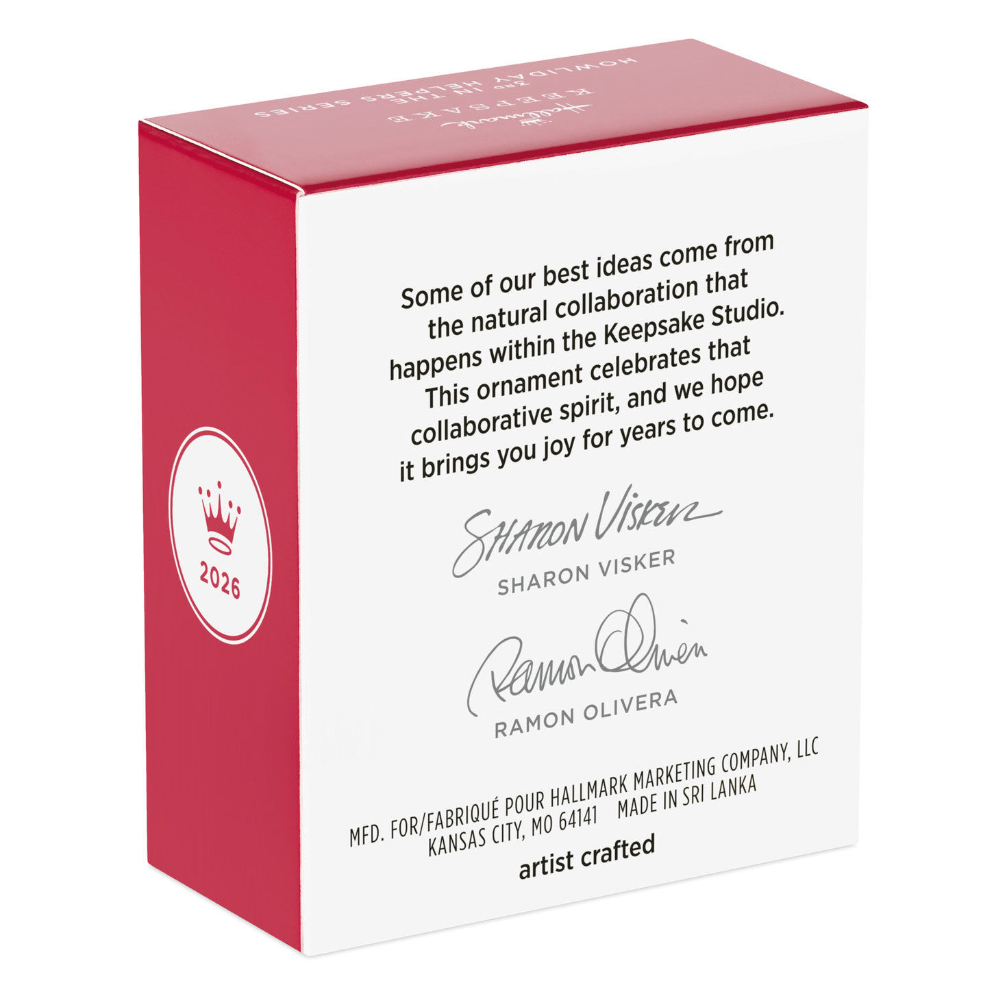 Gray Dog With Red Blanket Bow Keepsake Ornament  image number 8