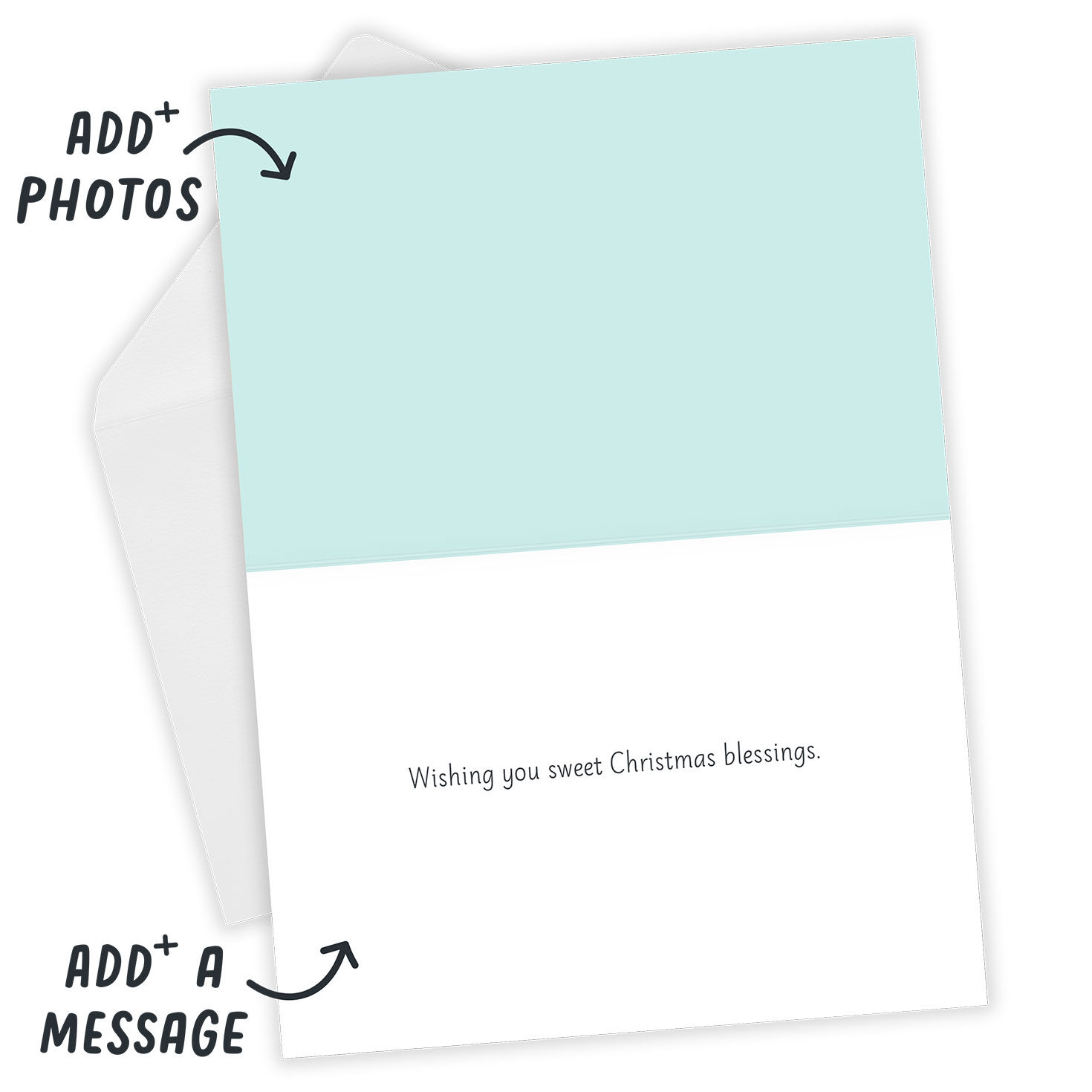 Sweet Blessings Angels Custom Christmas Card, , large image number 3