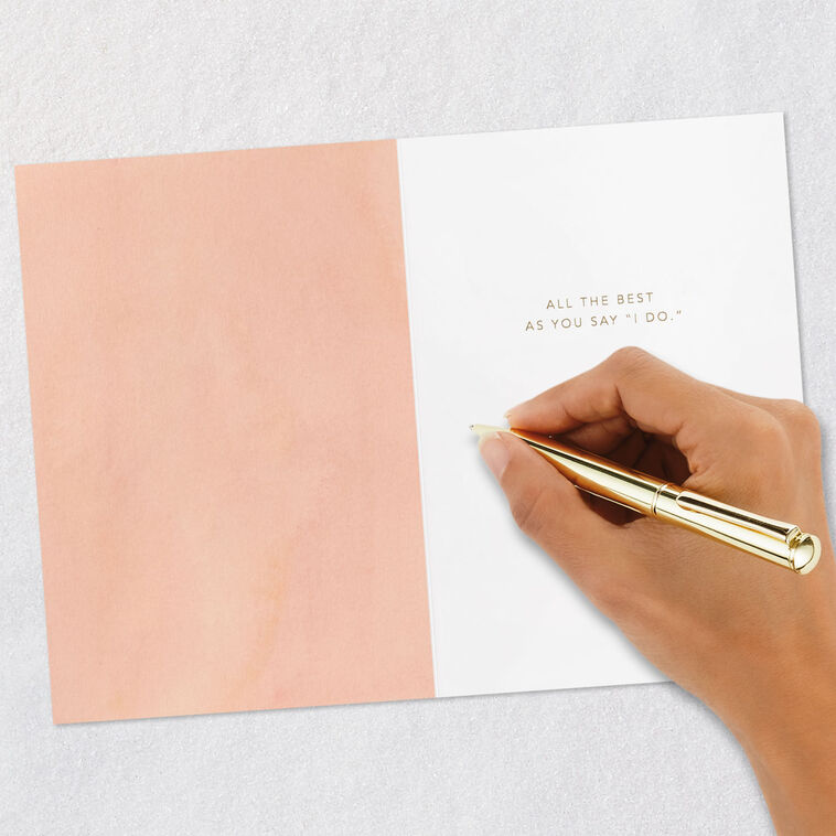 Quilled Flowers Signature Wedding Card Signing card image number 7