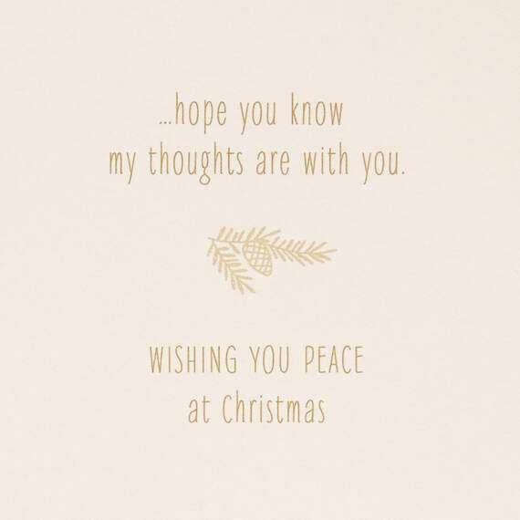 My Thoughts Are With You Christmas Sympathy Card, , large image number 2