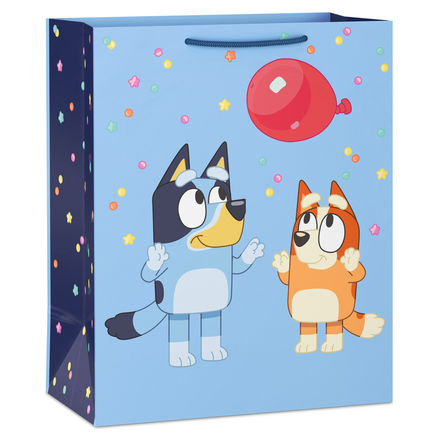 13" Bluey and Bingo With Red Balloon Large Gift Bag